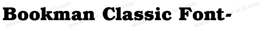 Bookman Classic Font字体转换
